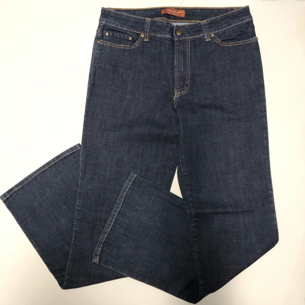 Mu jeans authentic dungarees mid rise boot cut jeans size 14
